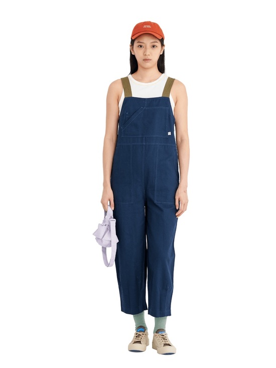 Beyond the Vines Pants - Beyond the Vines Utility Jumpsuit with Strap Detail in Navy Size Extra Small